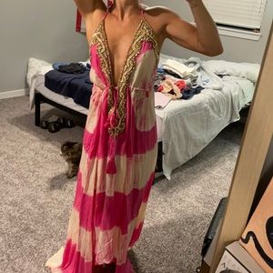 Maxi beautiful pink dress